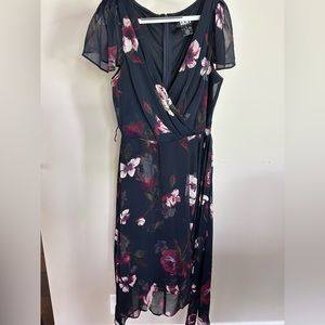 DKNY navy floral dress